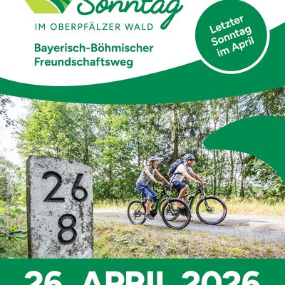 Radlersonntag 2026- Bayerisch-B&ouml;hmischer Freundschaftsweg - Plakat