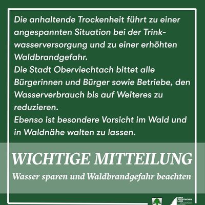 Aufruf Wasser sparen